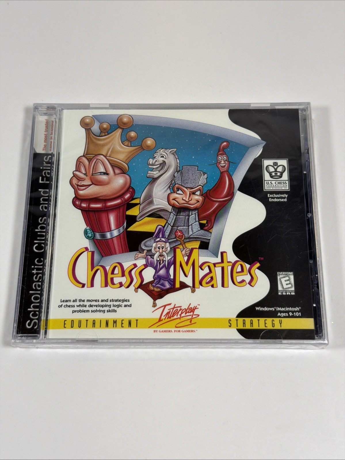 Chess Mates PC/Mac CD-ROM 1998 Interplay Scholastic Chess Learning Game SEALED