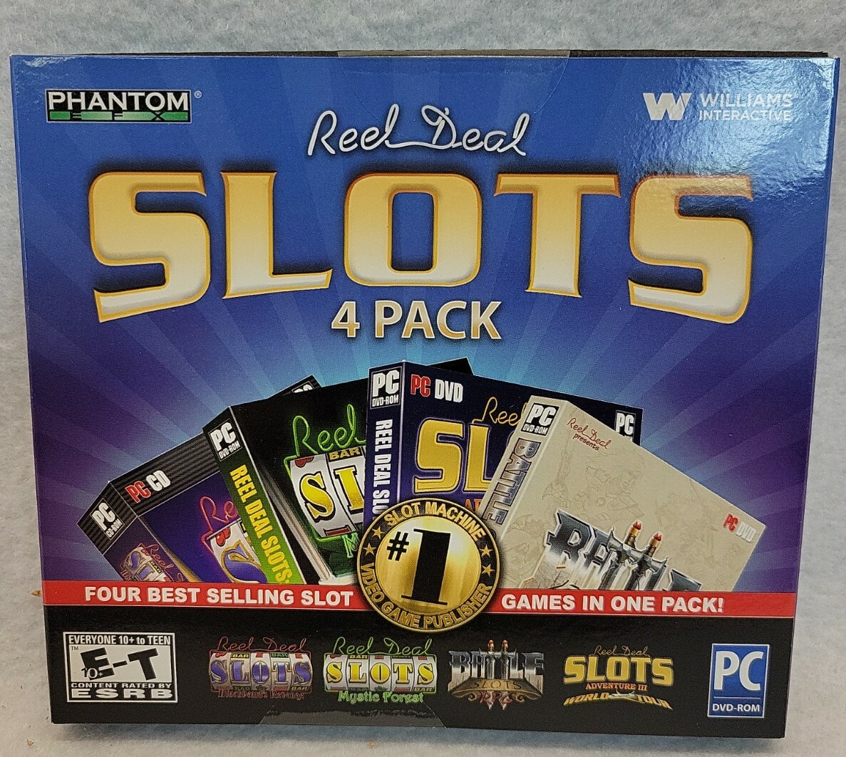 Vintage Casino Slots PC Game 4 Pack World Tour Battle  CD ROM New sealed