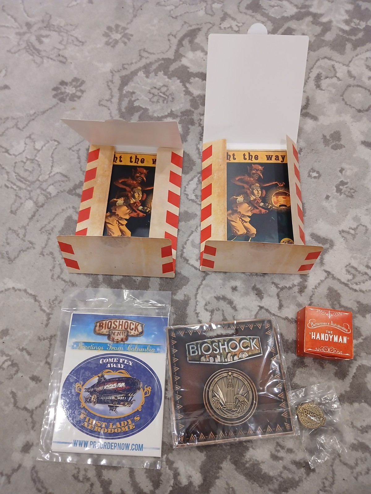 BioShock / BioShock Infinite Official Collectibles Lot – ALL NEW – Promo + Merch