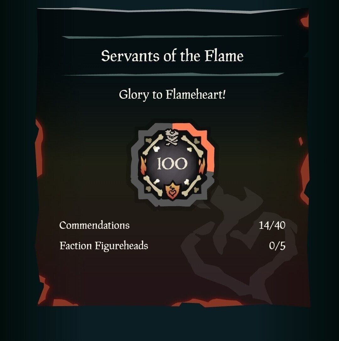 Sea of Thieves Boost |1-100 Servant of The Flame Curse|
