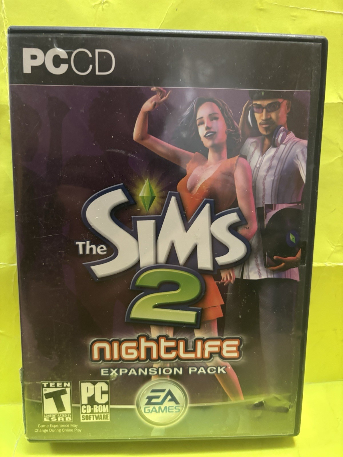 The Sims 2: Nightlife Expansion Pack PC Game 2005 CD-ROM Complete Mint 