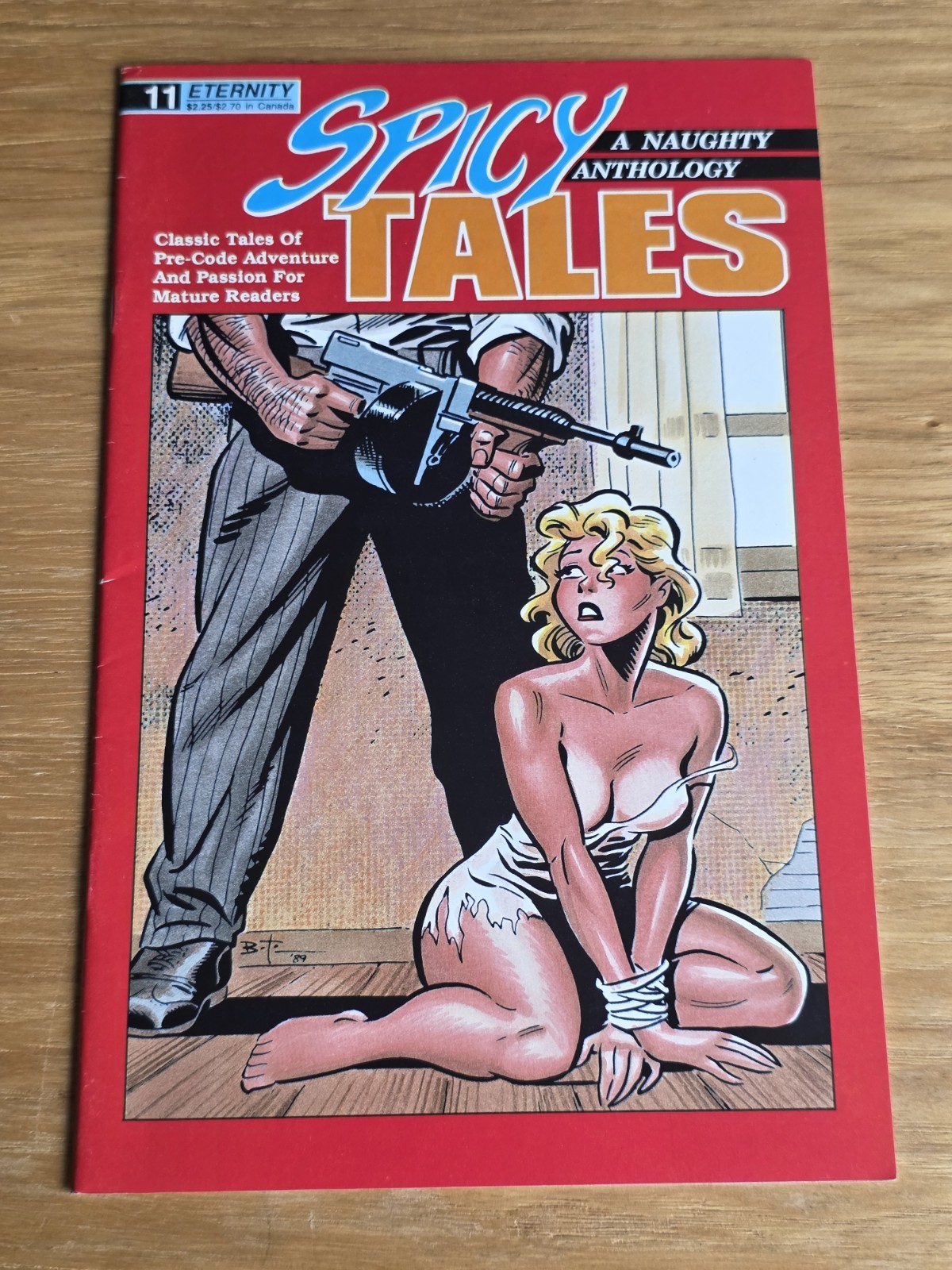 Spicy Tales #11 1989 Eternity Comics Early Bruce Timm Bondage Cover 