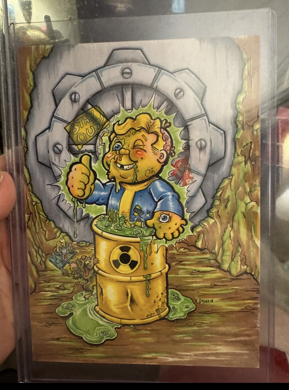 VIDIOTS Fall boy Roy Final Art- Garbage Pail Kids Gpk Like FALLOUT 🔥😍