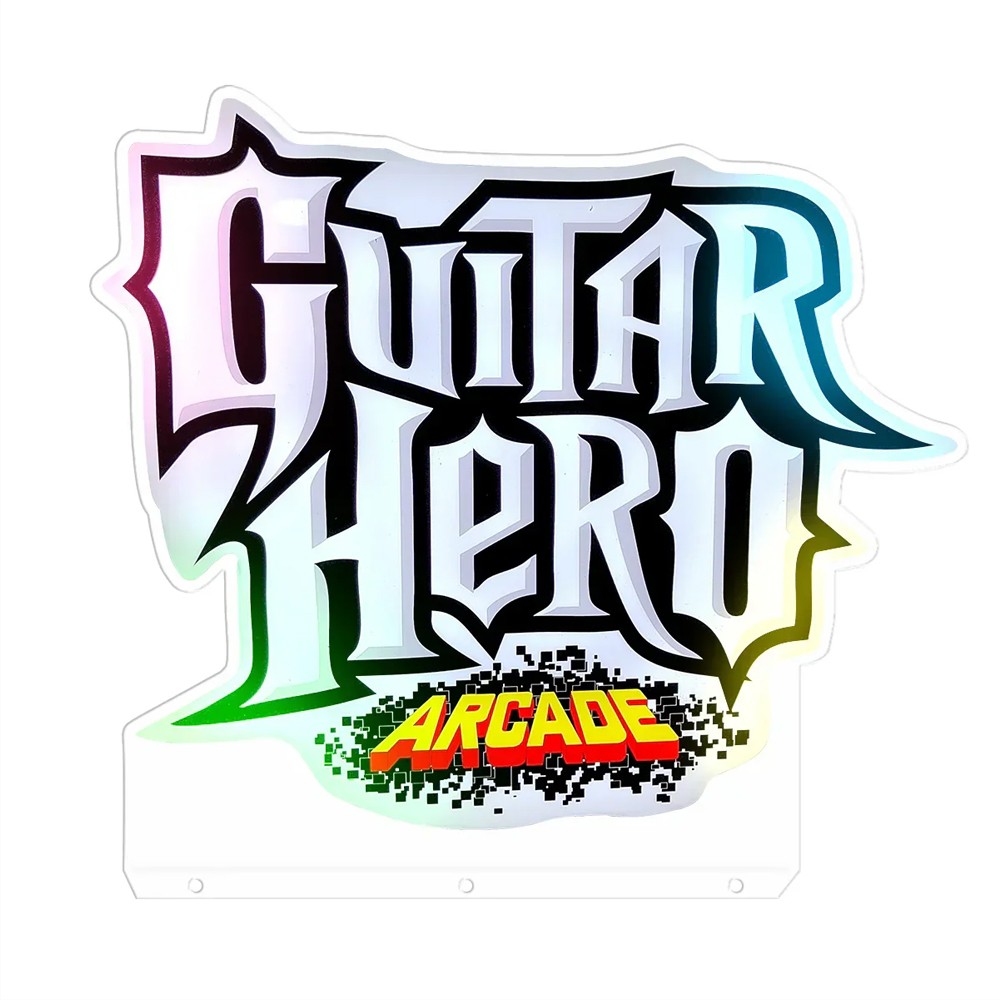 Guitar Hero Pinball Topper Acrylic Led RGB Pinball Topper for Pinball Mahine--