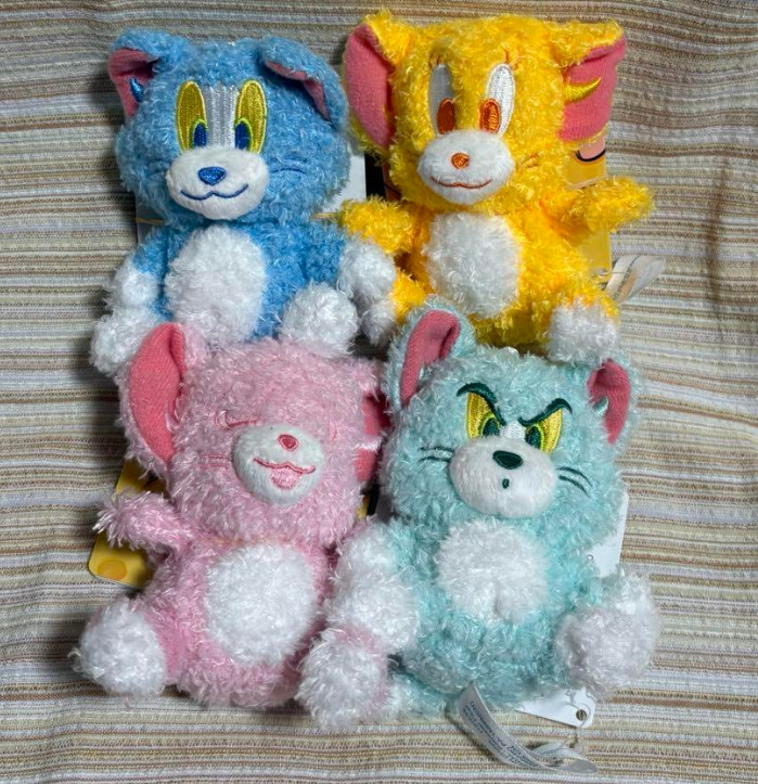 SEGA Tom and Jerry Cotton Candy Mascot Set of 4 Japan import New