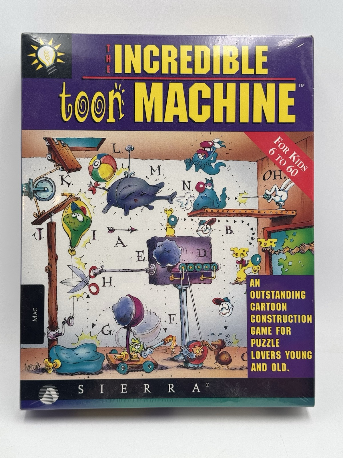 Vintage THE INCREDIBLE TOON MACHINE NEW SEALED IN BOX Windows 3.1 GAME 1994 RARE