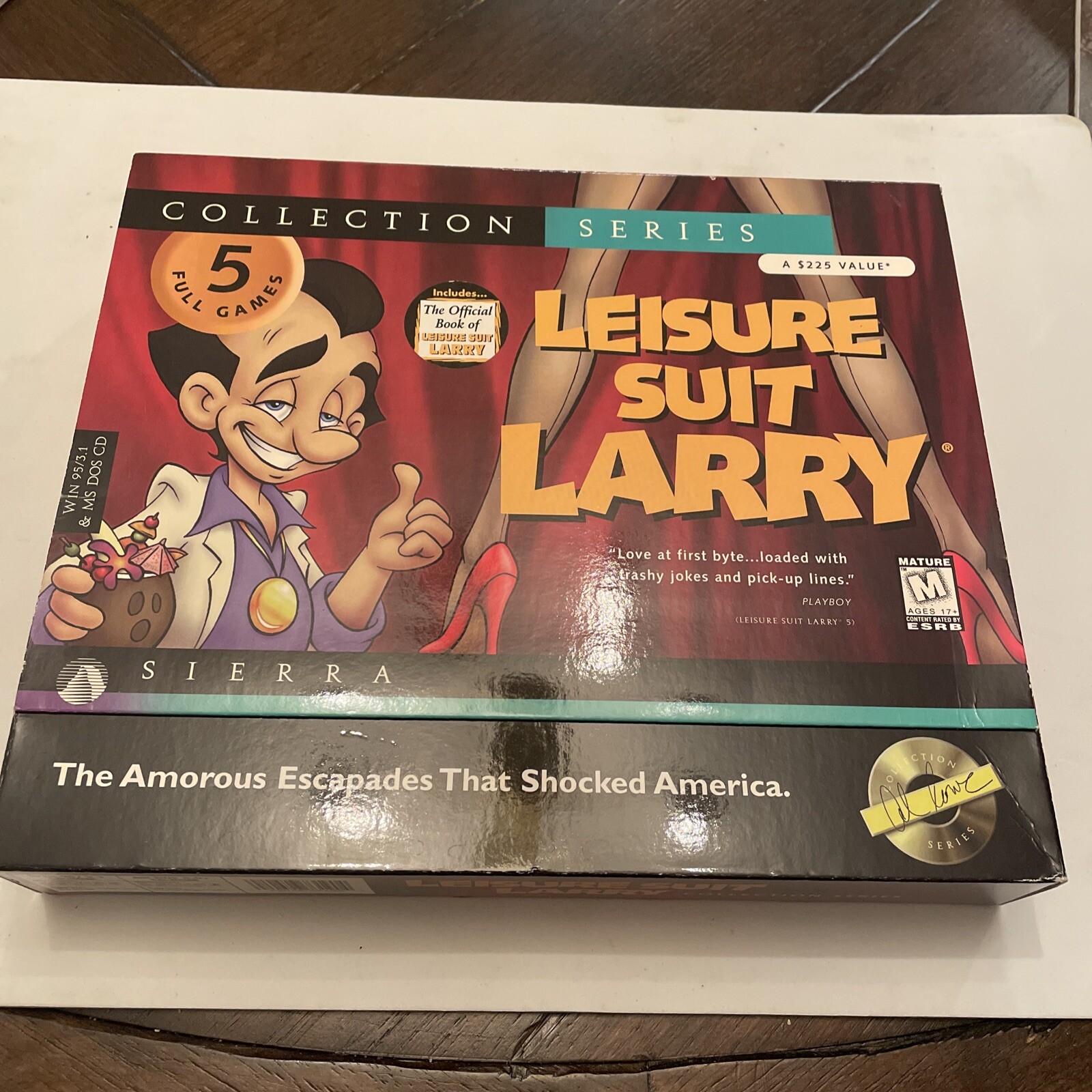 Leisure Suit Larry Collection Series PC CD-ROM 1 2 3 4 5 6 & Official Book Boxed