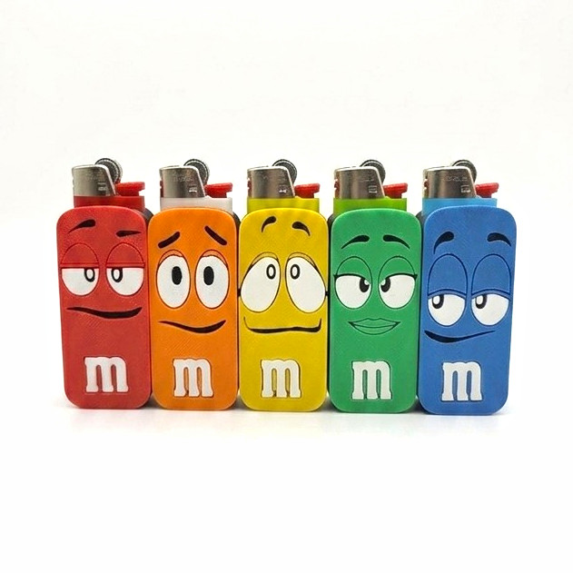 M&M's Character Lighter Red Orange Yellow Green Blue