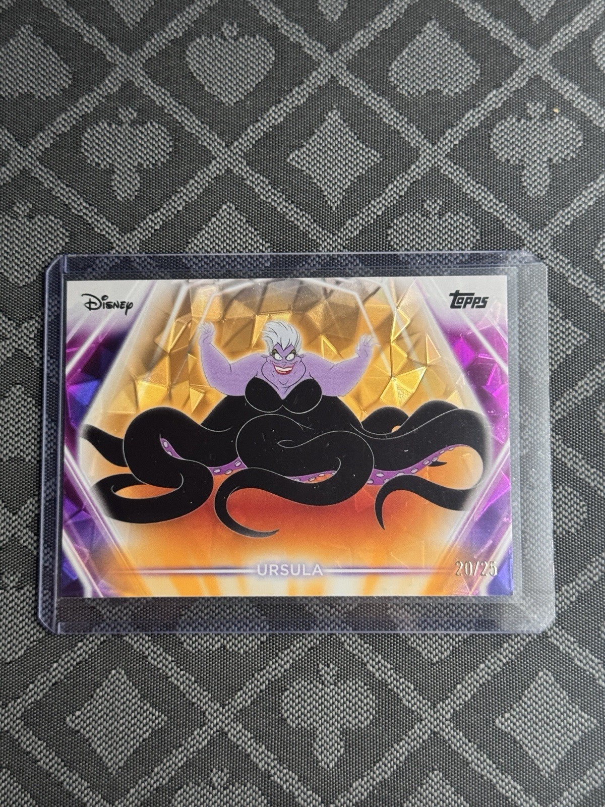 Ursula Orange Diamante /25 2026 Topps Disney Neon #176 The Little Mermaid Rare