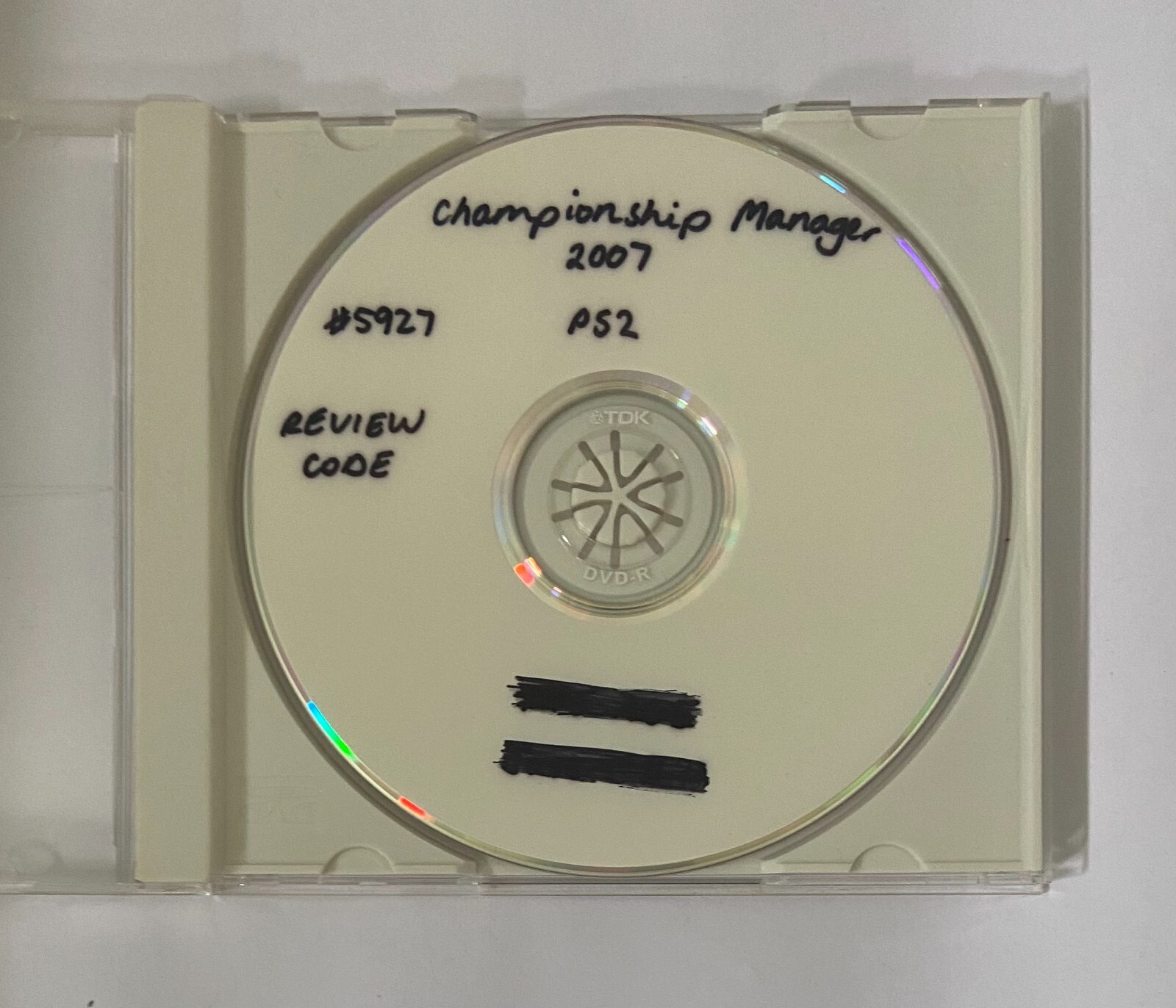 Championship Manager 2007 Review Version PlayStation 2 PS2 2006 Pre-release code