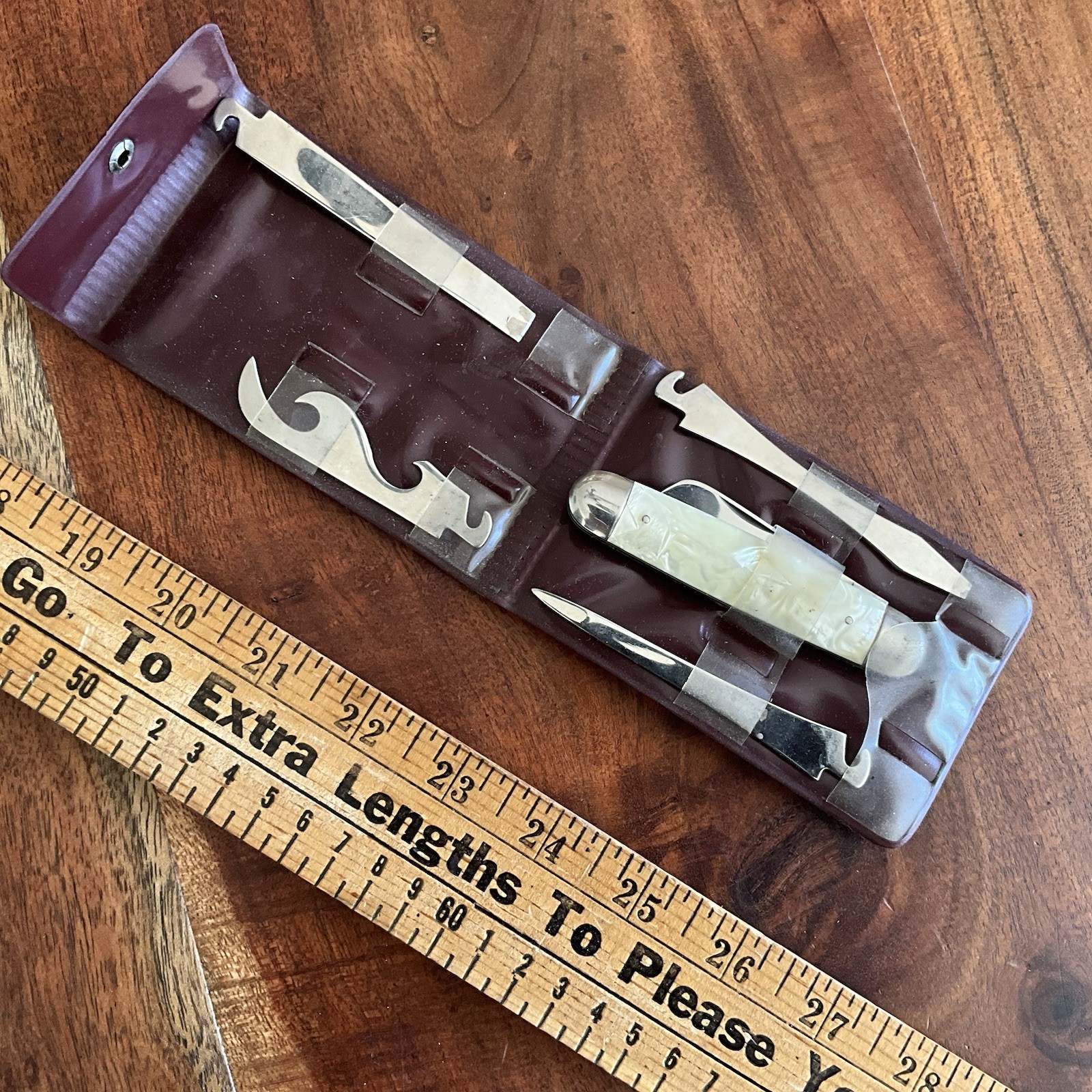 Vintage 1946-56 Imperial Jeep Tool Kit Set Knife Screwdriver Glove Box Accessory