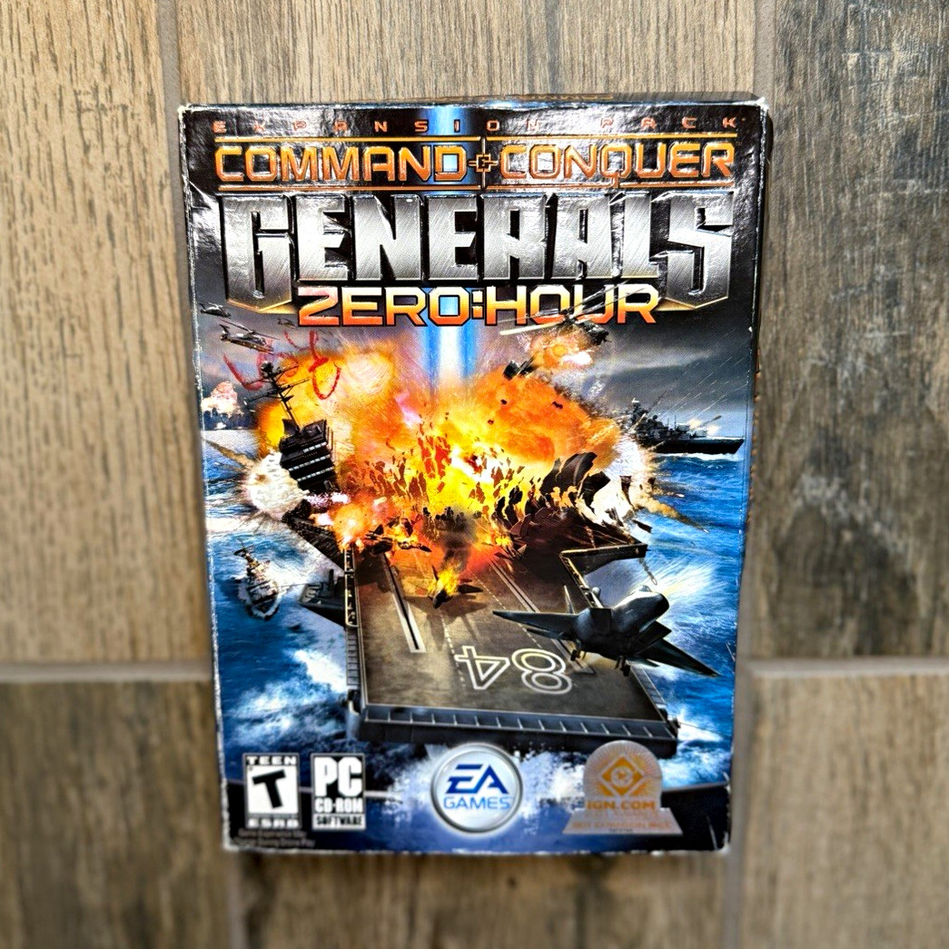 EA Games Command & Conquer Generals Zero Hour Expansion Pack PC (2003) T w/Box