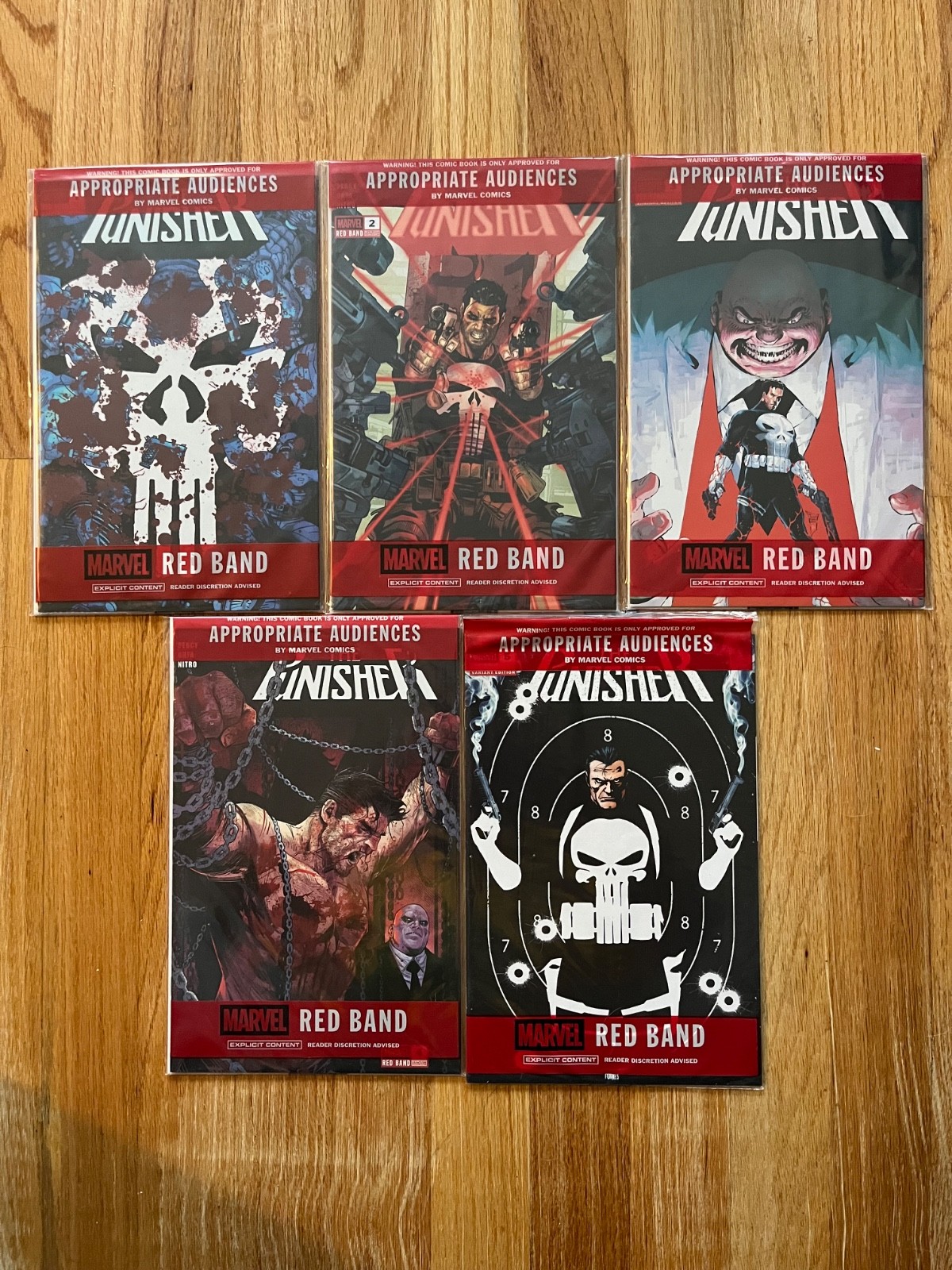 Punisher Red Band #1-5 Complete Set NM Frank Miller 2nd Print Philip Tan Marvel