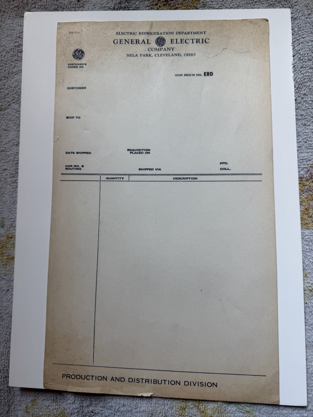 ORIGINAL EARLY 1900s GENERAL ELECTION CO. BLANK IMVOICE BOOKLET - CLEVELAND OH