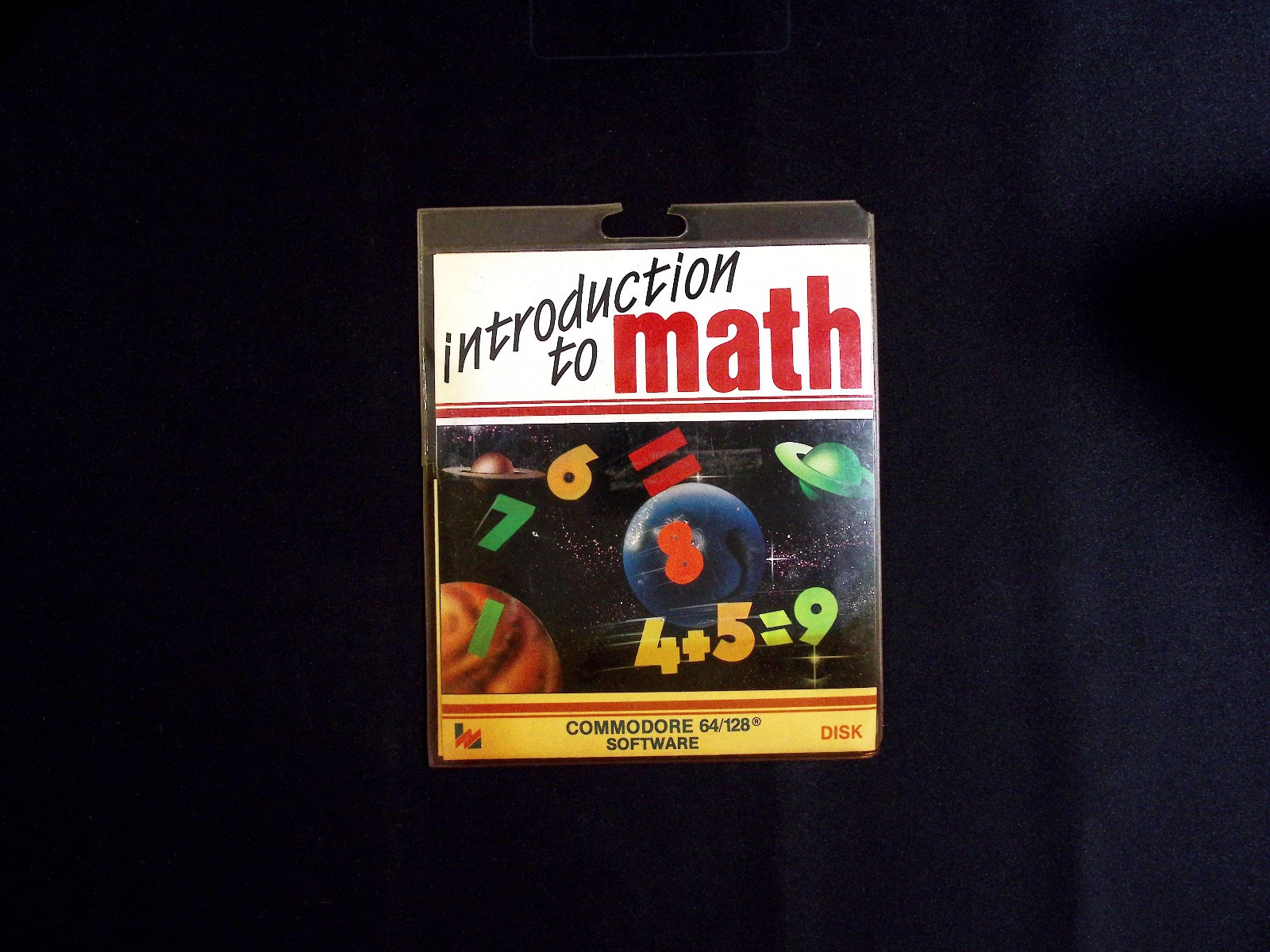 LANG MARKETING Introduction to Math Commodore 64 128 Software Disk Vintage 1980s