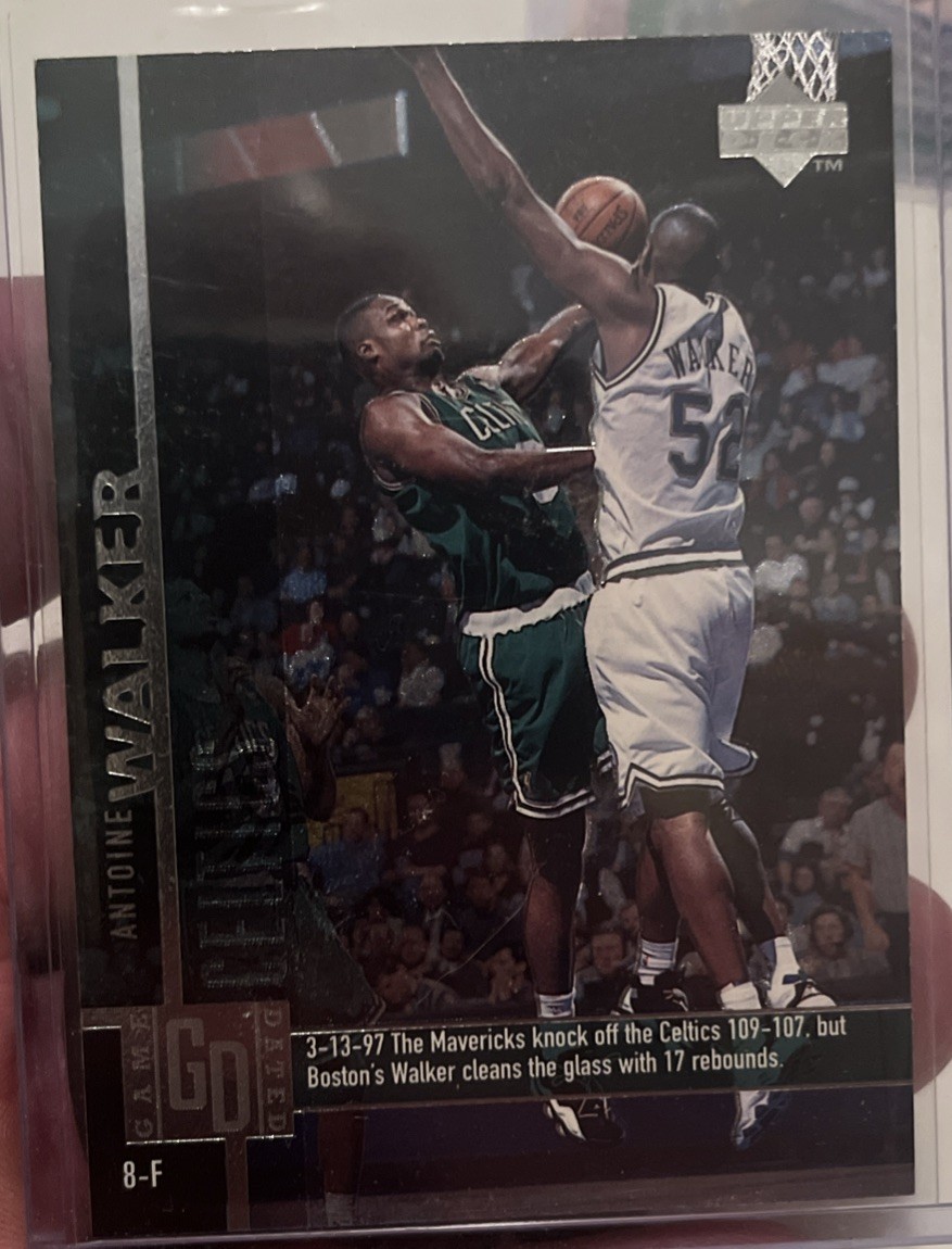 1997-98 Antoine Walker UD Game Dated Foil and Reg Versions Rare Look