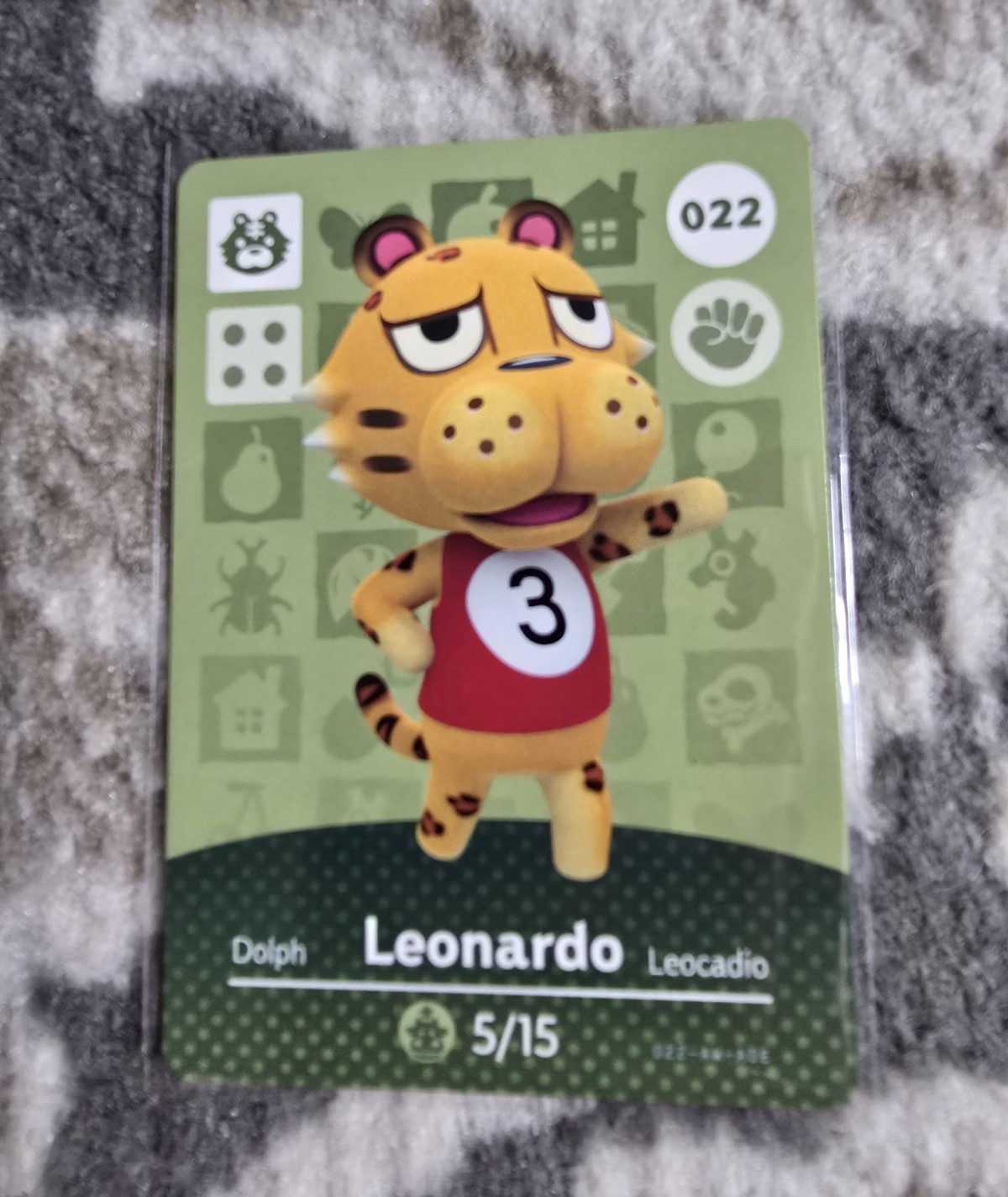 Nintendo Animal Crossing amiibo Card #022 Leonardo 2015 Non-Sport Trading Card