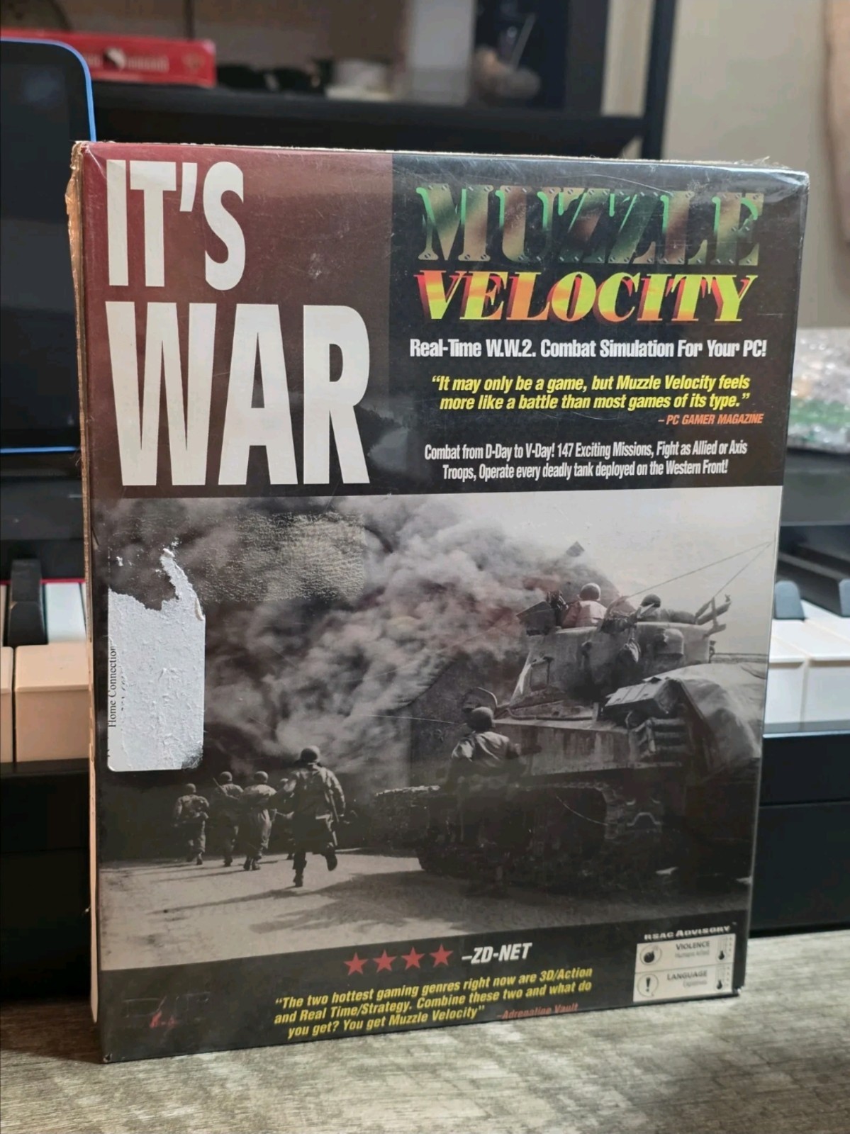 Muzzle Velocity - IT'S WAR - Rare  big box pc Game Brand New Factory Sealed 