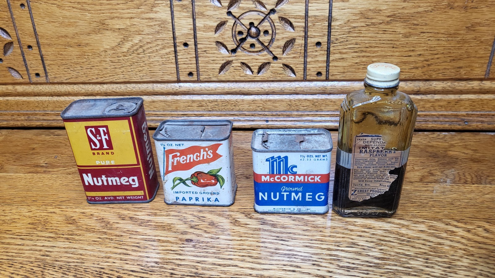 Vintage 1950s French\'s PAPRIKA Spice Tin Graphic Litho Can Rochester New York