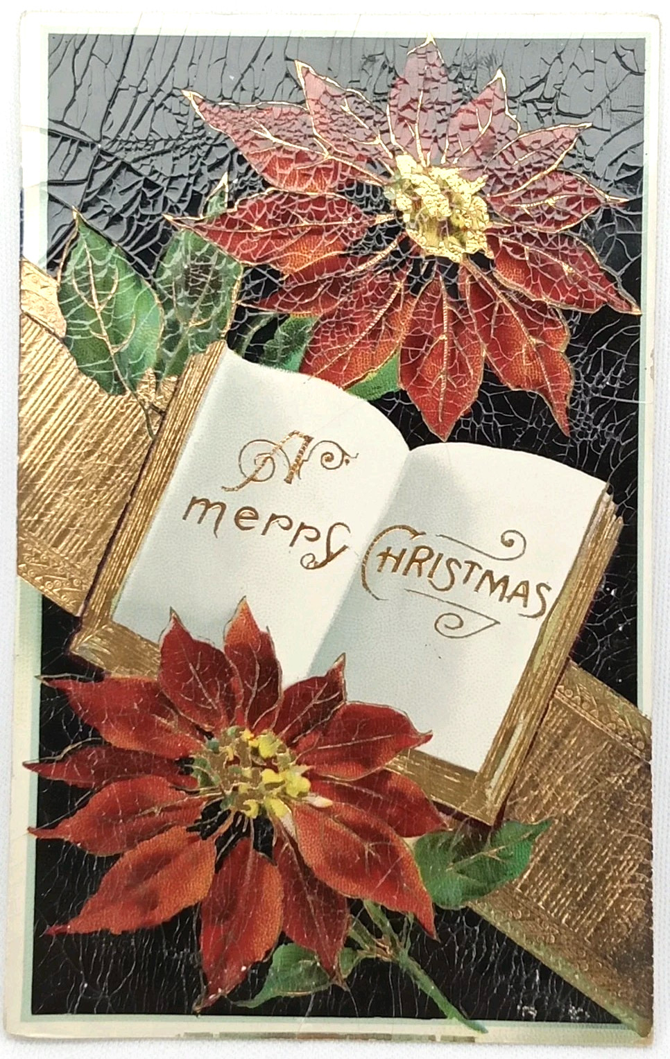 Selmar Bayer Christmas Postcard Antique 1910s Posted Pittsfield Illinois