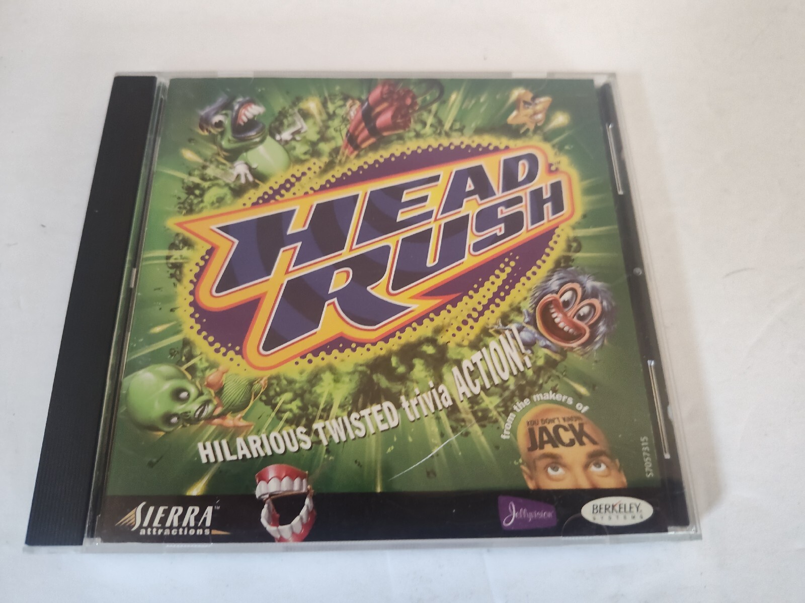 Head Rush PC CD ROM Sierra/Berkeley Trivia game you don't know jack