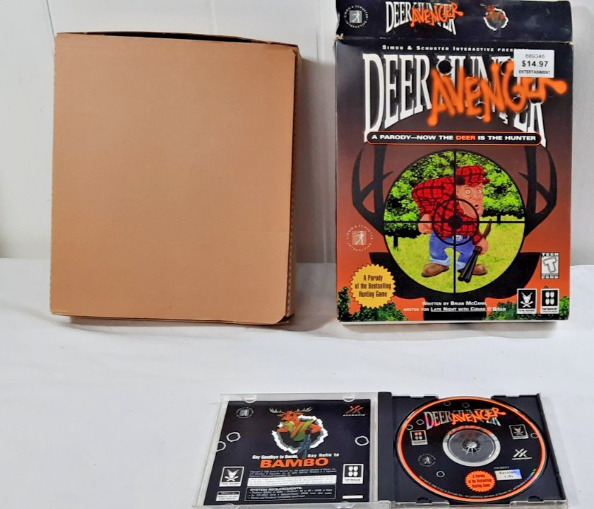 DEER AVENGER 1 +1Clk Windows 95 98 XP Complete in box