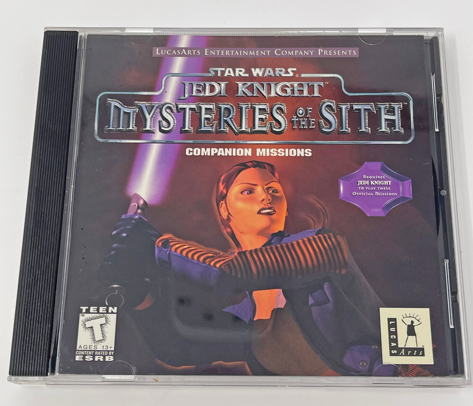 Star Wars Jedi Knight Mysteries of the Sith Win95 PC CD-ROM Game Used Works