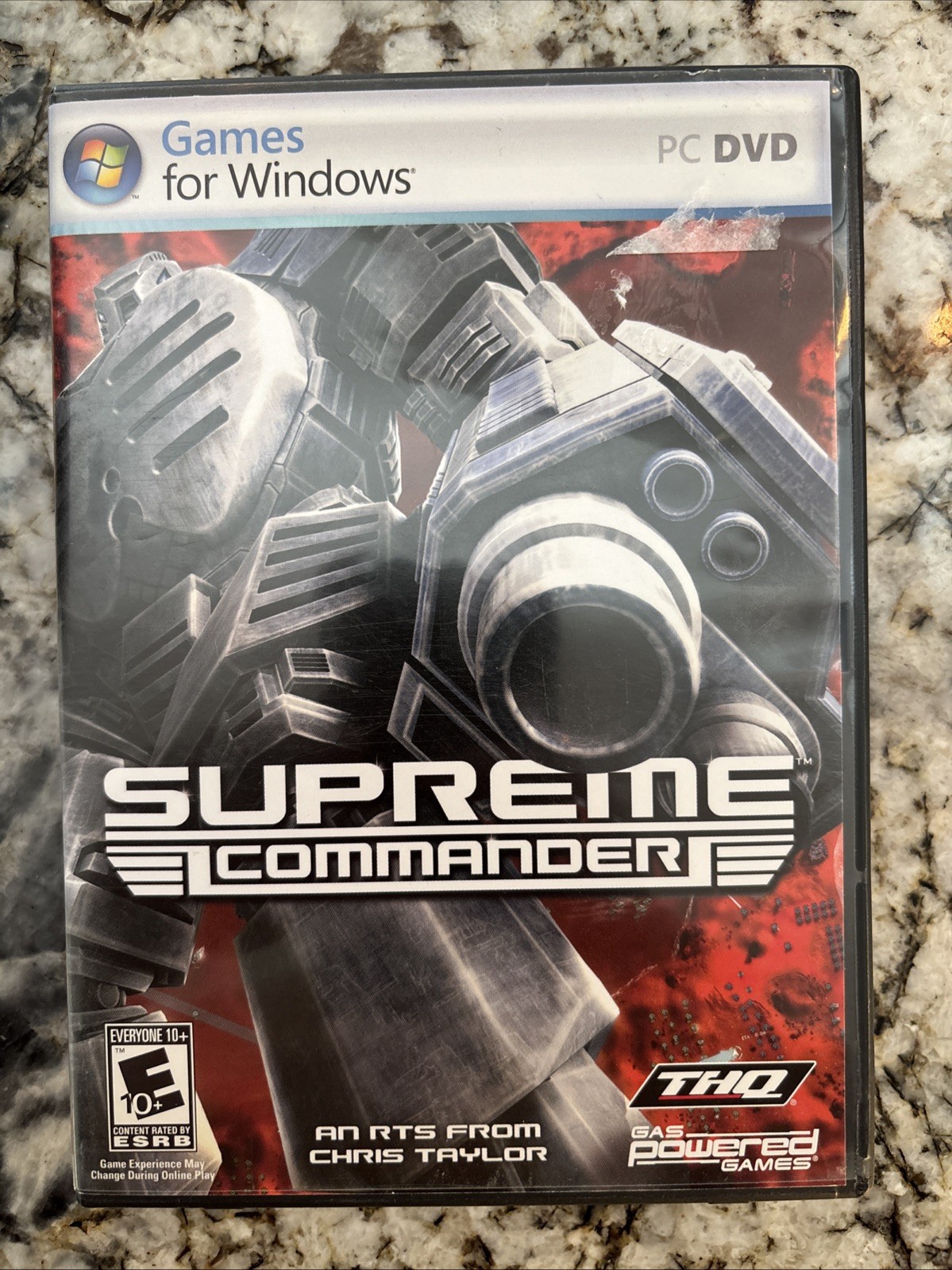 Supreme Commander PC Computer Game Combat Command Control 2 Disc, Manual, Poster