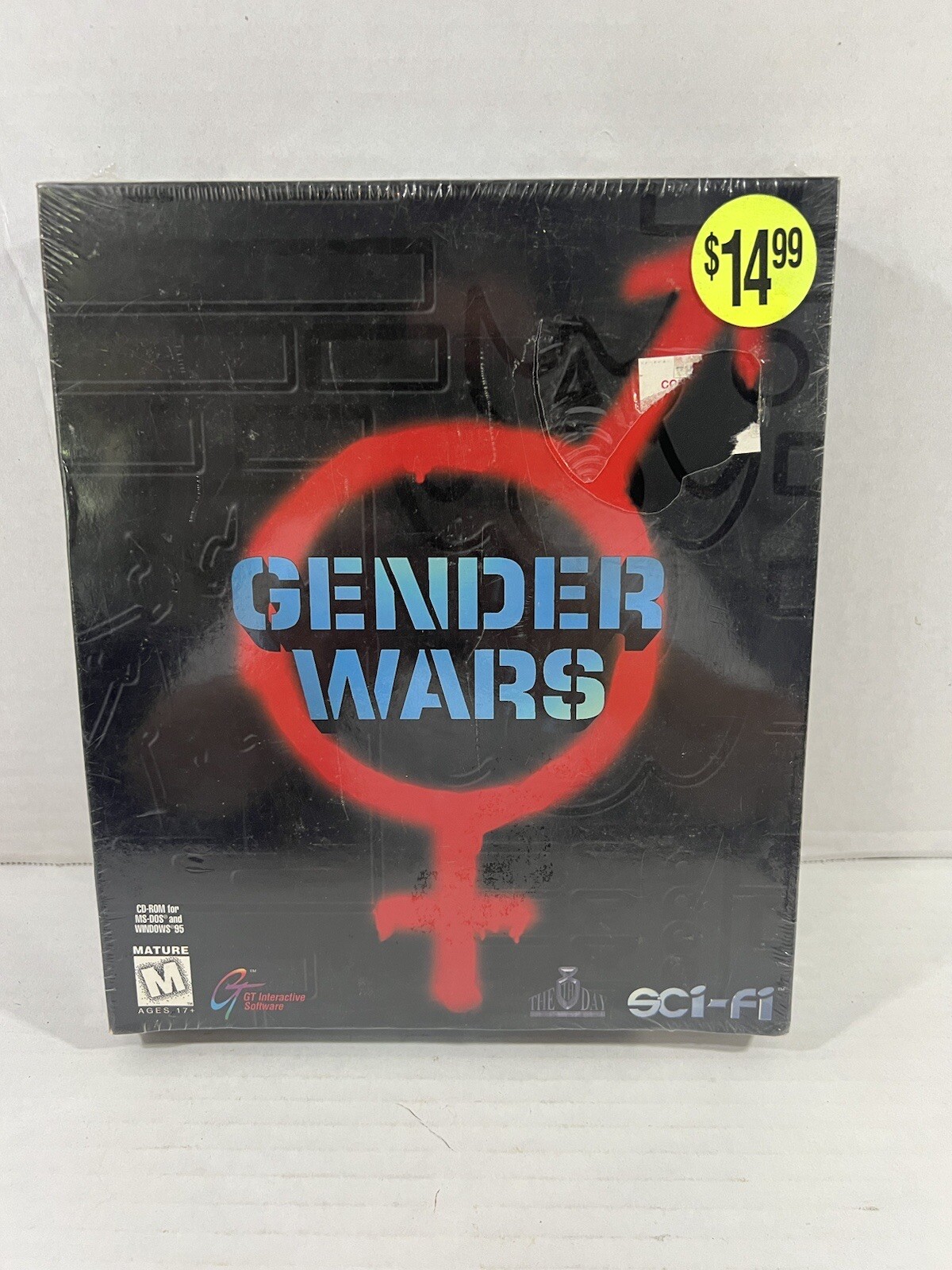 Rare Sealed 1996  New GENDER WARS Big Box PC Computer Game