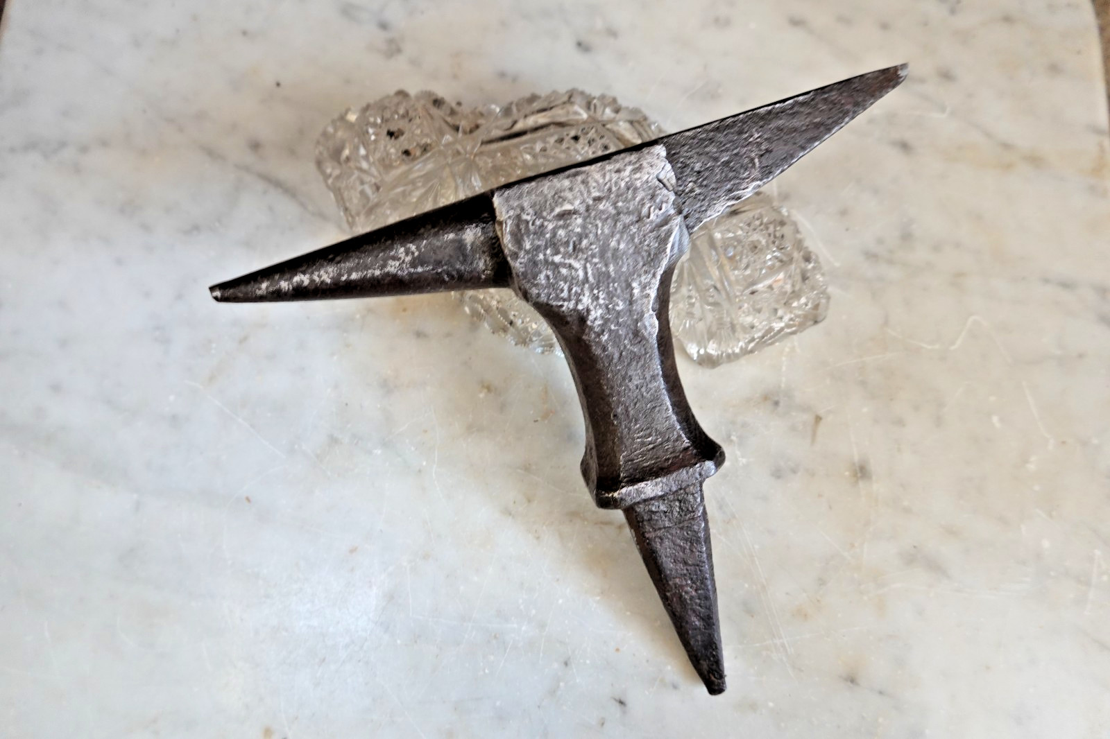 Antique BLACKSMITH STUMP ANVIL HARDY STAKE HORN  ANVIL HARDY  Tinsmith Farrier