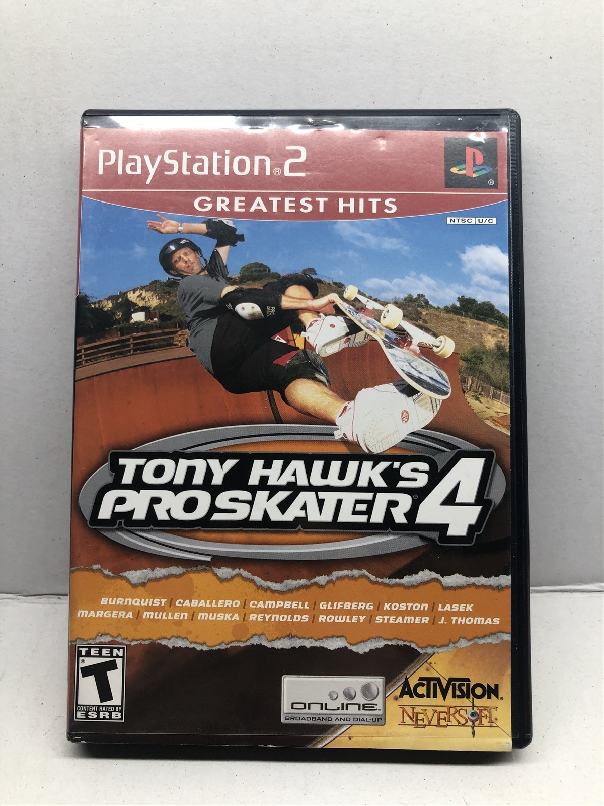 Tony Hawk's Pro Skater 4 (PlayStation 2, 2002) Clean Tested Working - 