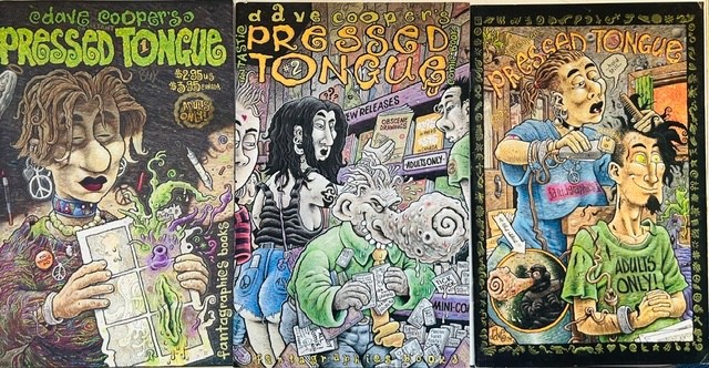 Dave Cooper\'s Pressed Tongue Complete Run #\'s 1, 2 &3 Fantagraphics 1994