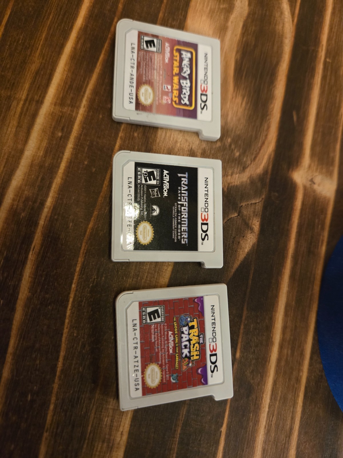 3ds bundle: Angry birds star wars, transformers dotm, Trash pack (IF)