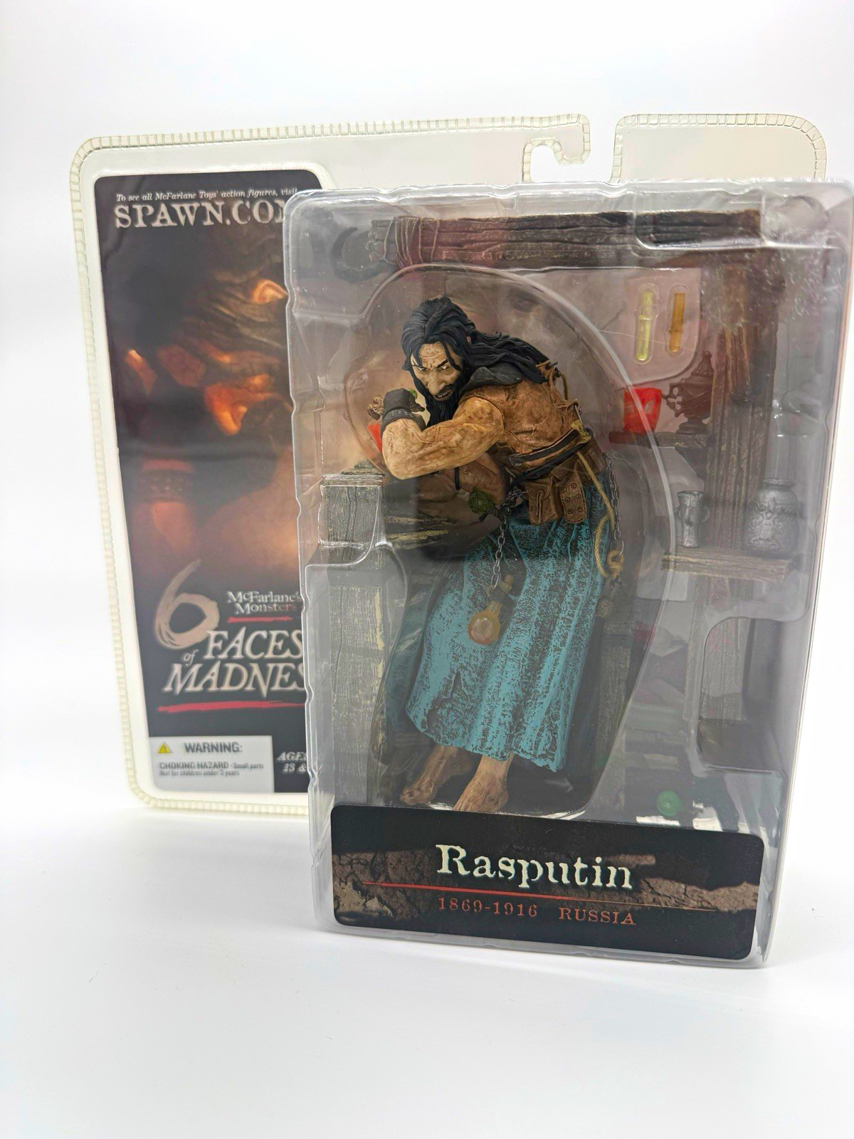 McFarlane Monsters III 6 Faces of Madness Rasputin 2004 Sealed 6” Figure