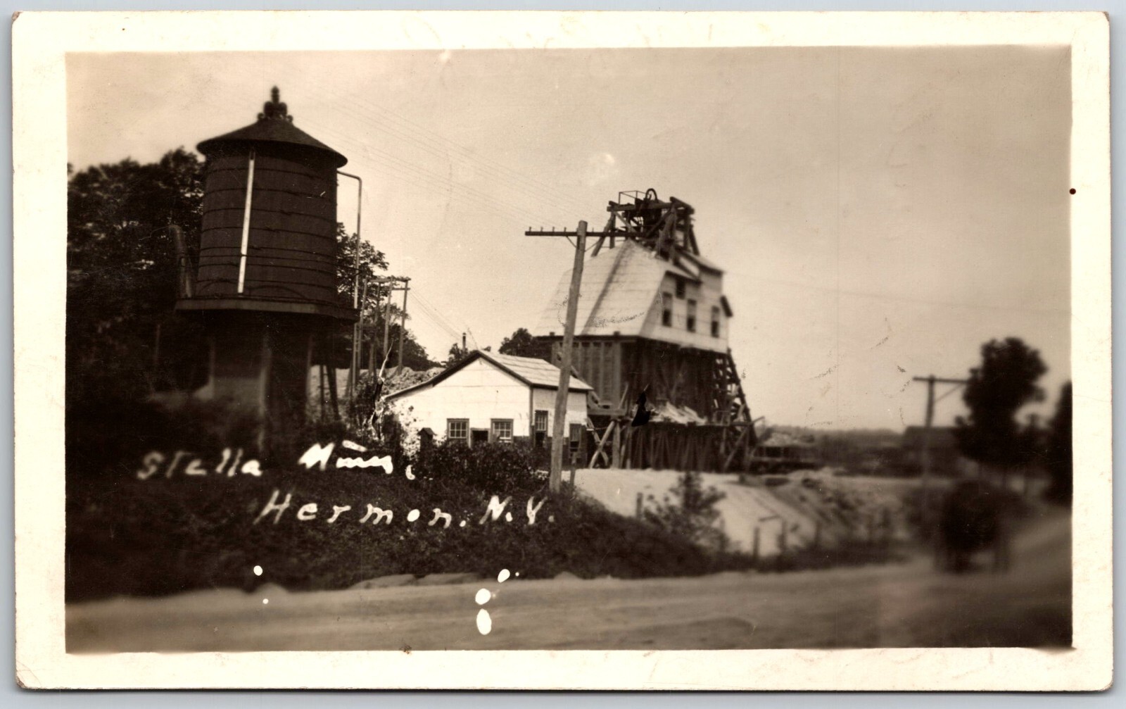 hermon new york real photo St. Lawrence County RPPC