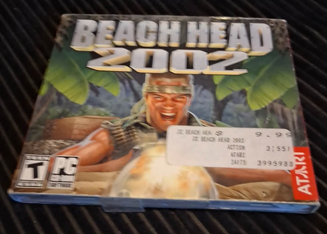Beach Head 2002 PC CD-ROM Complete with Outer Slipcover Box Manual Mint Disc