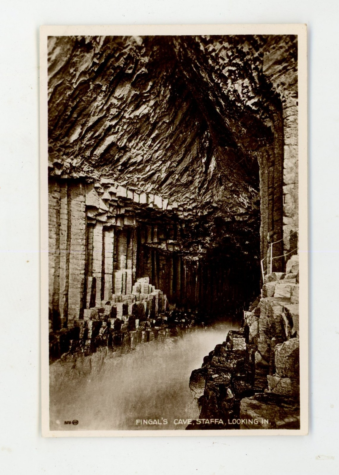 Vintage Postcard Real Photo Unposted  Valentine & Sons Fingal\'s Cave Scotland