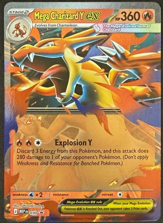 Mega Charizard Y ex 030 Black Star Promo Pokemon Card NM