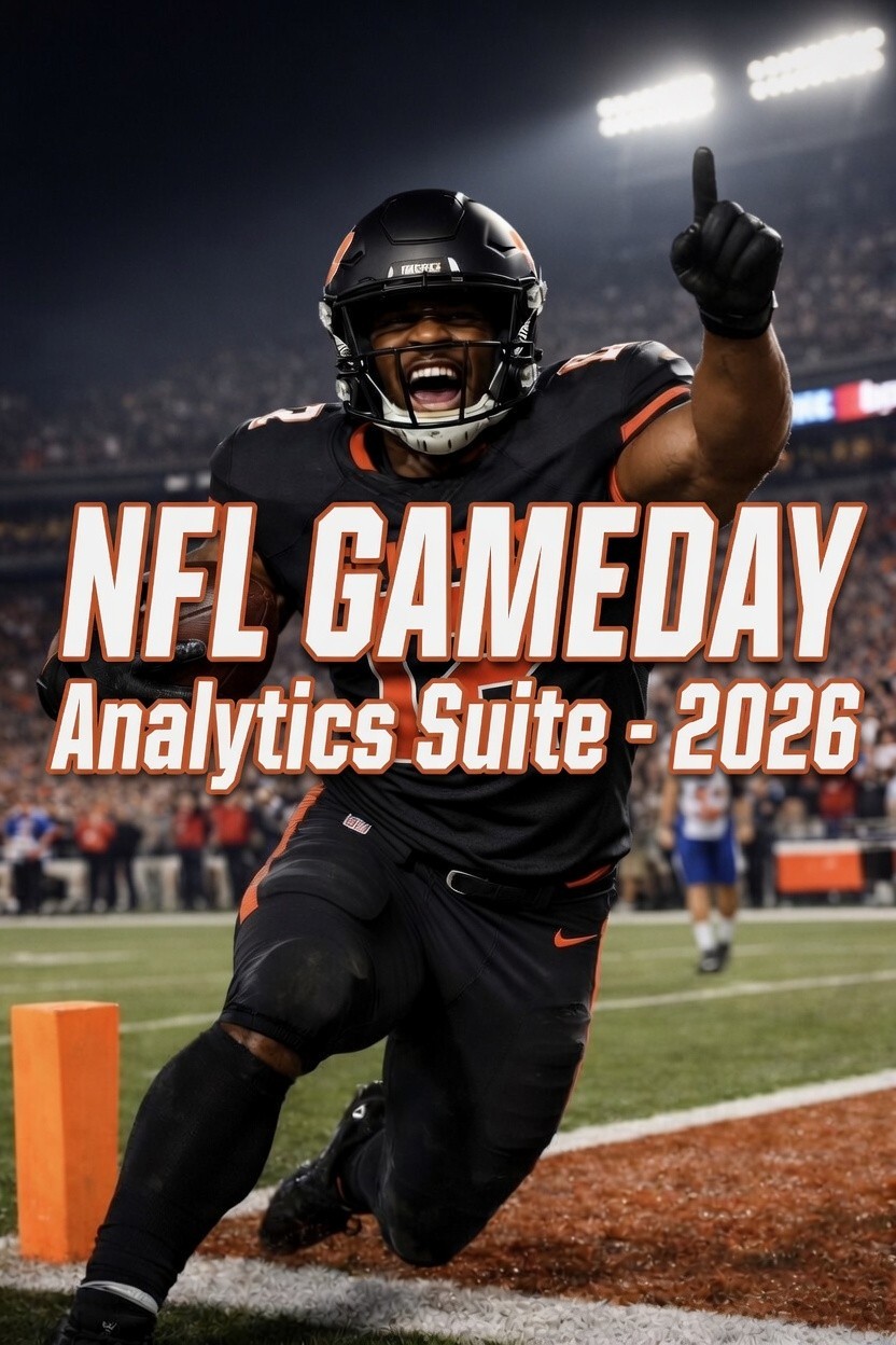 NFL GameDay Analytics Suite 2026 | Betting Predictor & Season Simulator | Retro