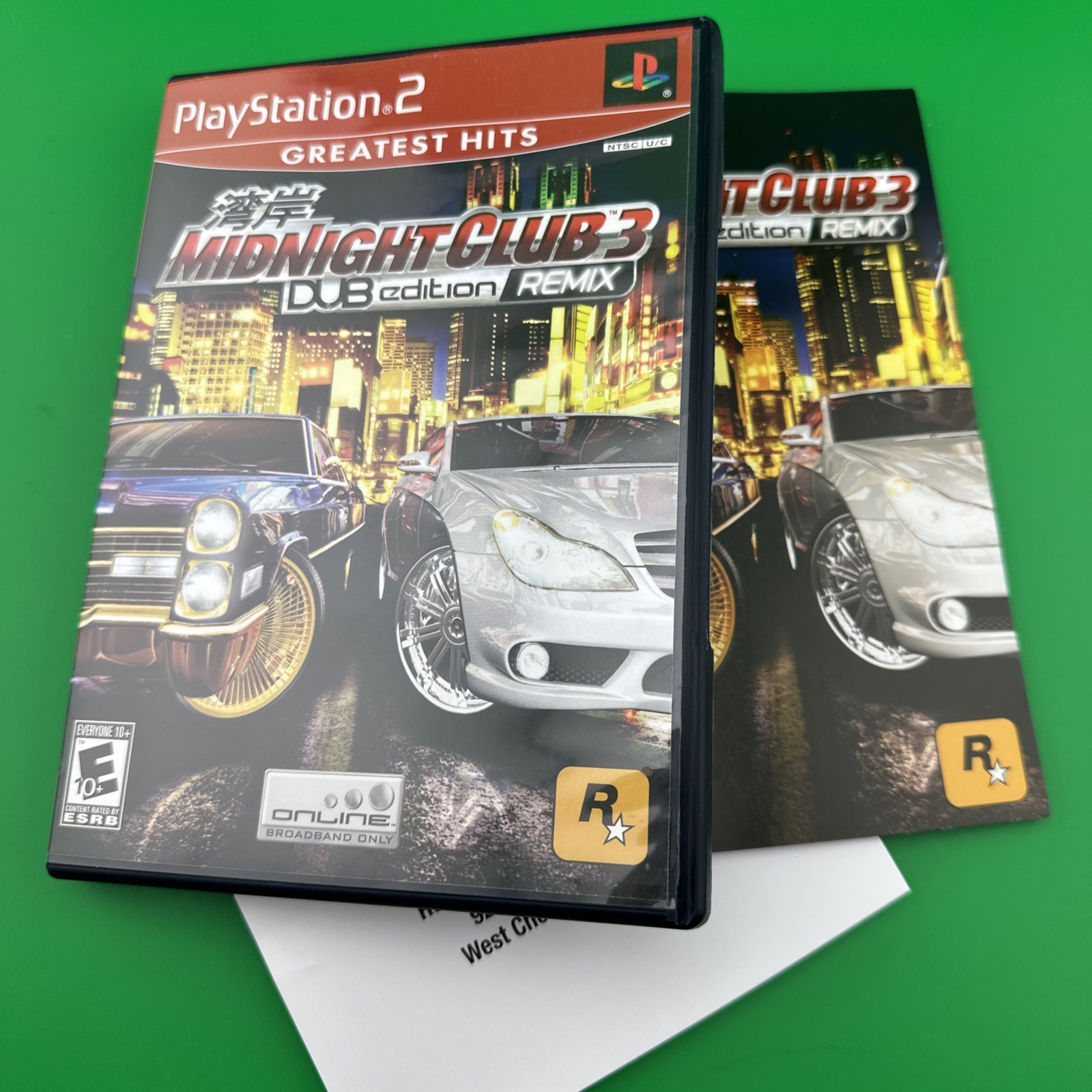 Midnight Club 3: DUB Edition Remix (PlayStation 2 PS2) Case & Book ONLY No Game