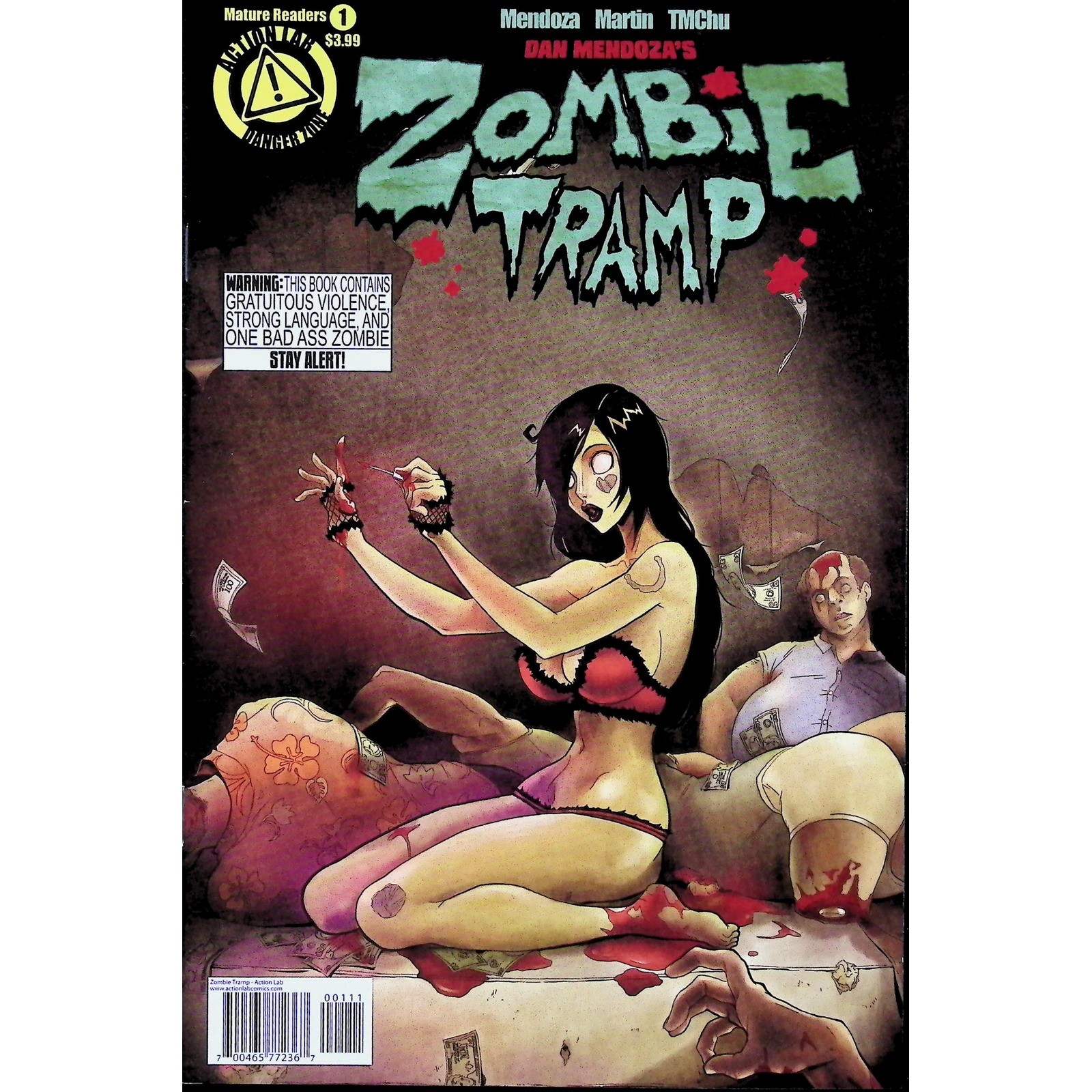 Zombie Tramp Vol.3 #1 Dan Mendoza Mature Horror Action Lab Comic Book 2014