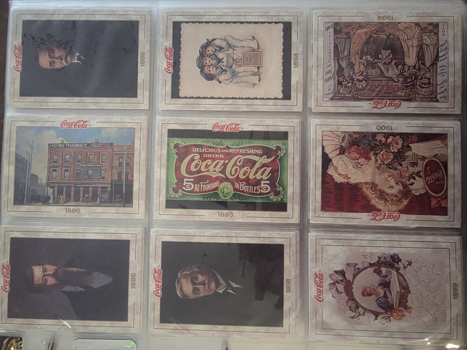 The Coca Cola Cellection Cards -  COLLECT-A-CARD - Series 1-4