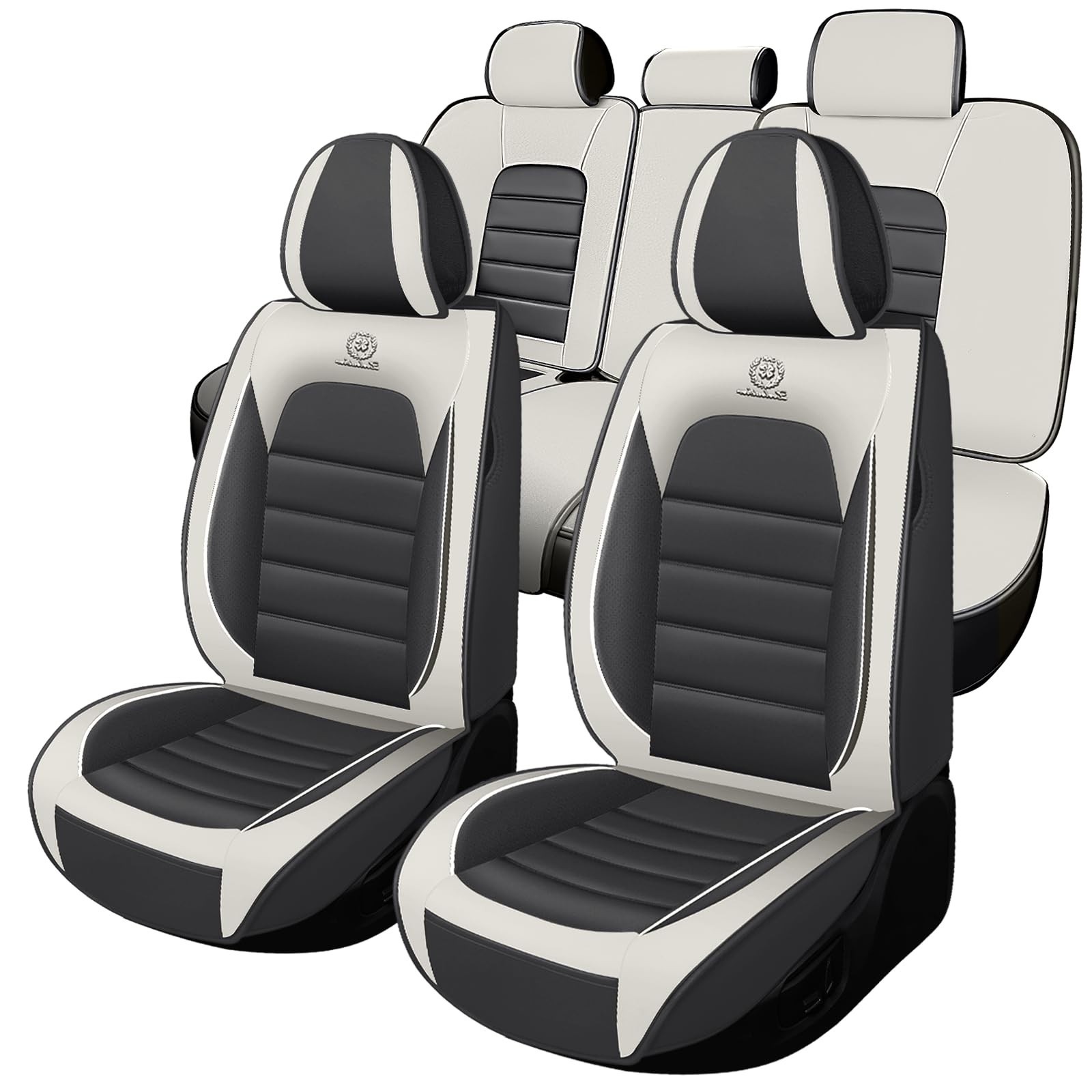 Full Set for Ford Escape Seat Covers 2000-2026, Waterproof Nappa Leather Car ...