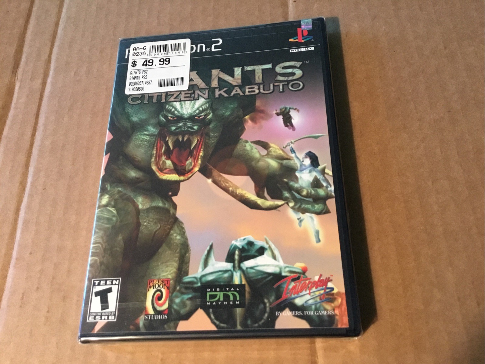 Giants Citizen Kabuto PlayStation 2 PS2 By Interplay New Sealed