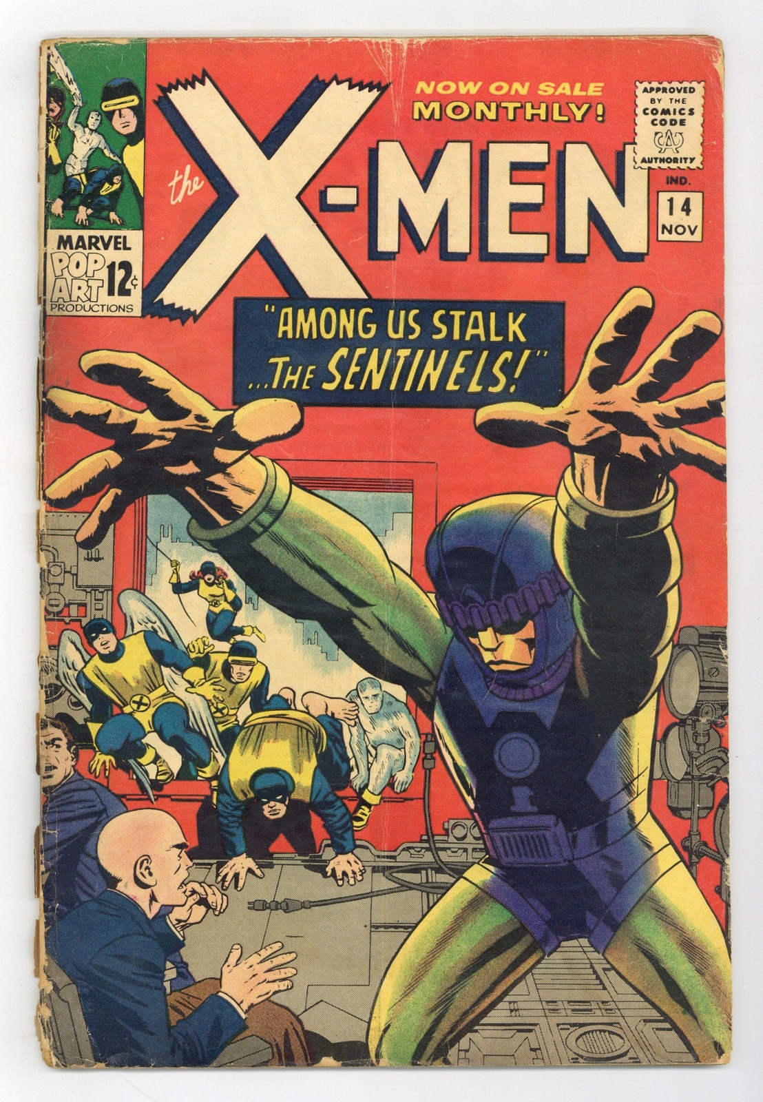 Uncanny X-Men #14 FR 1.0 1965 1st app. Sentinels