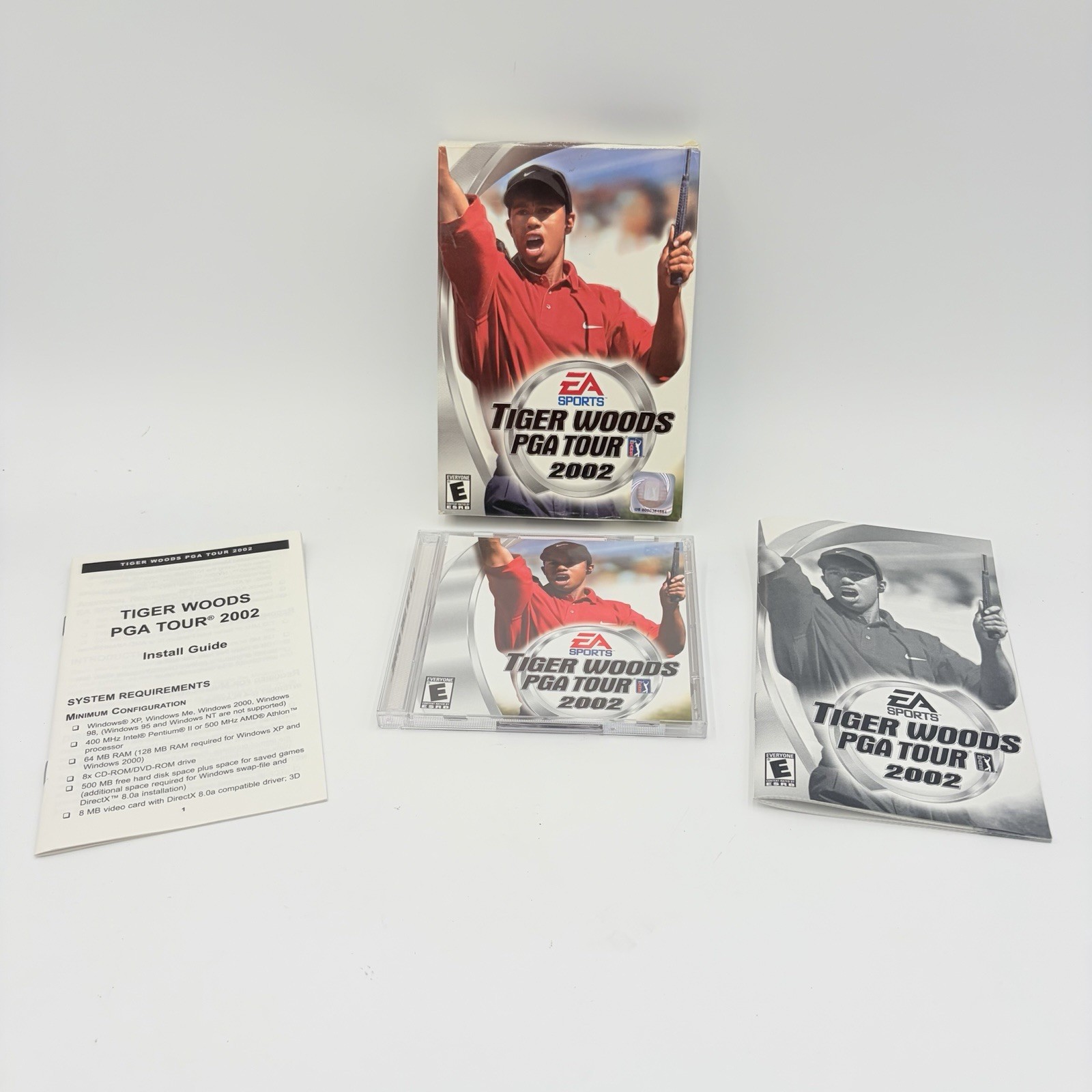 EA SPORTS TIGER WOODS PGA TOUR 2002 PC CD-ROM Complete Big Box Game