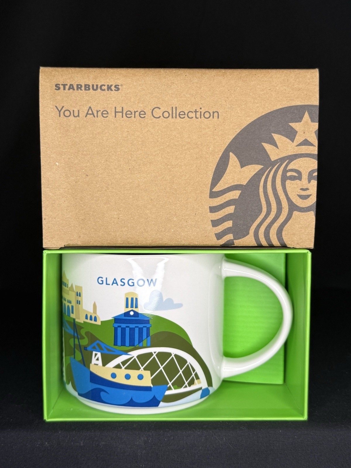 Starbucks Glasgow You Are Here Series Collection 14oz Coffee Tea Mug Cup