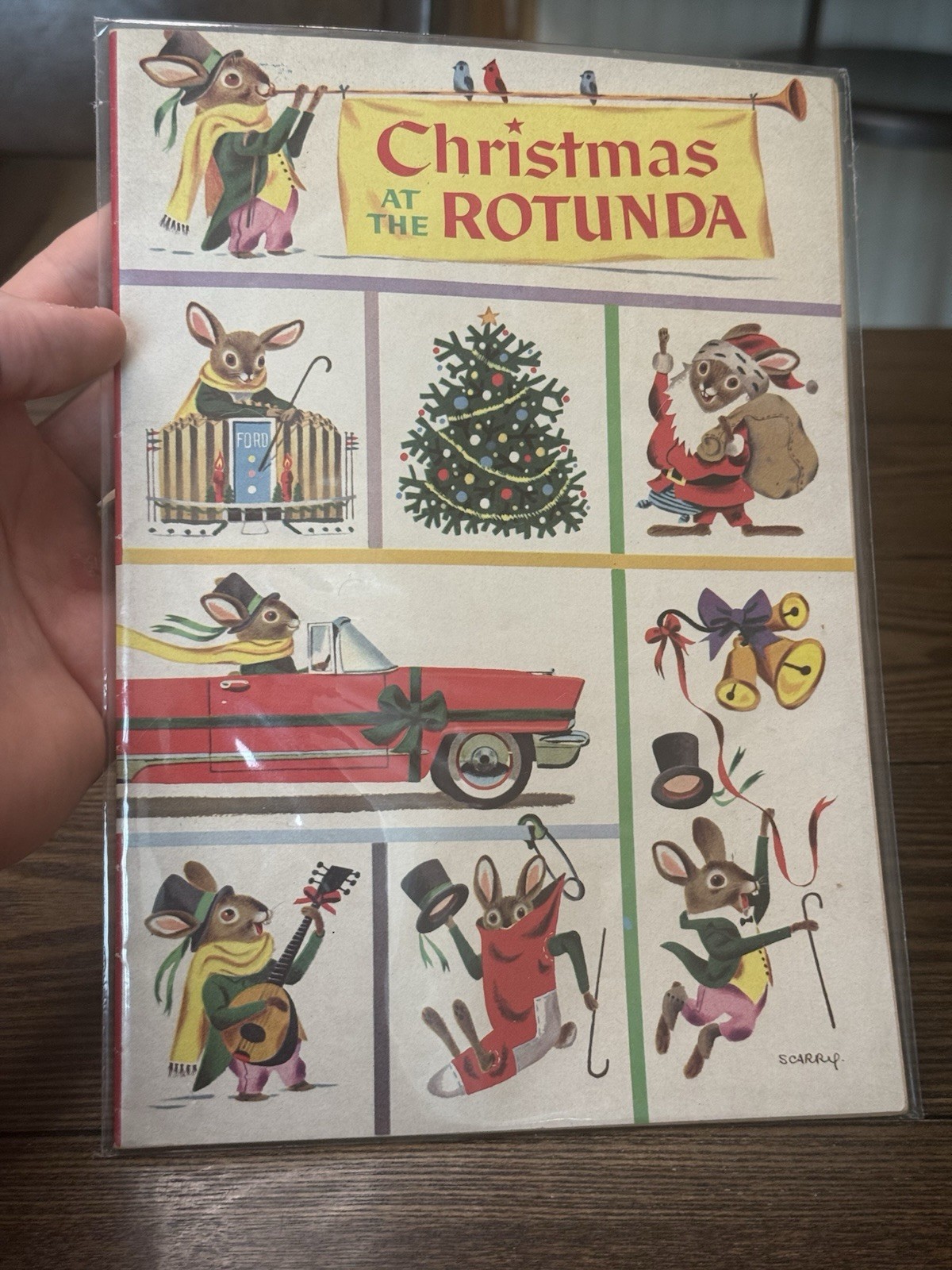 THE FORD ROTUNDA CHRISTMAS BOOK  Richard Scarry 1955 Comic Bk EDSEL