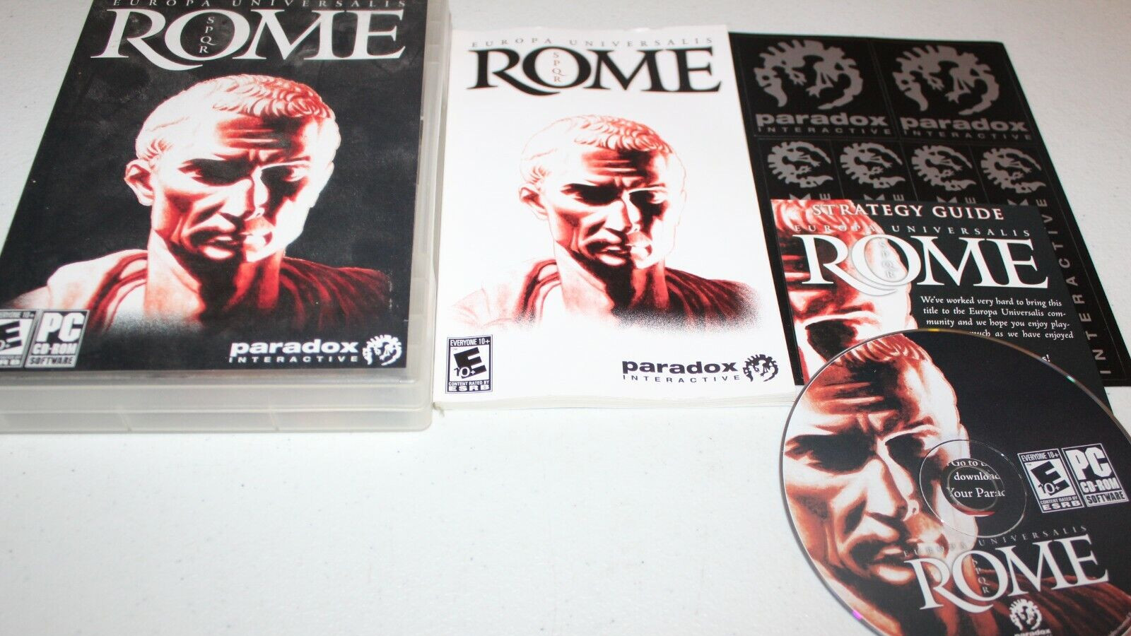 Europa Universalis: Rome (PC, 2008) Rated E 10+, Paradox, Complete with Manual