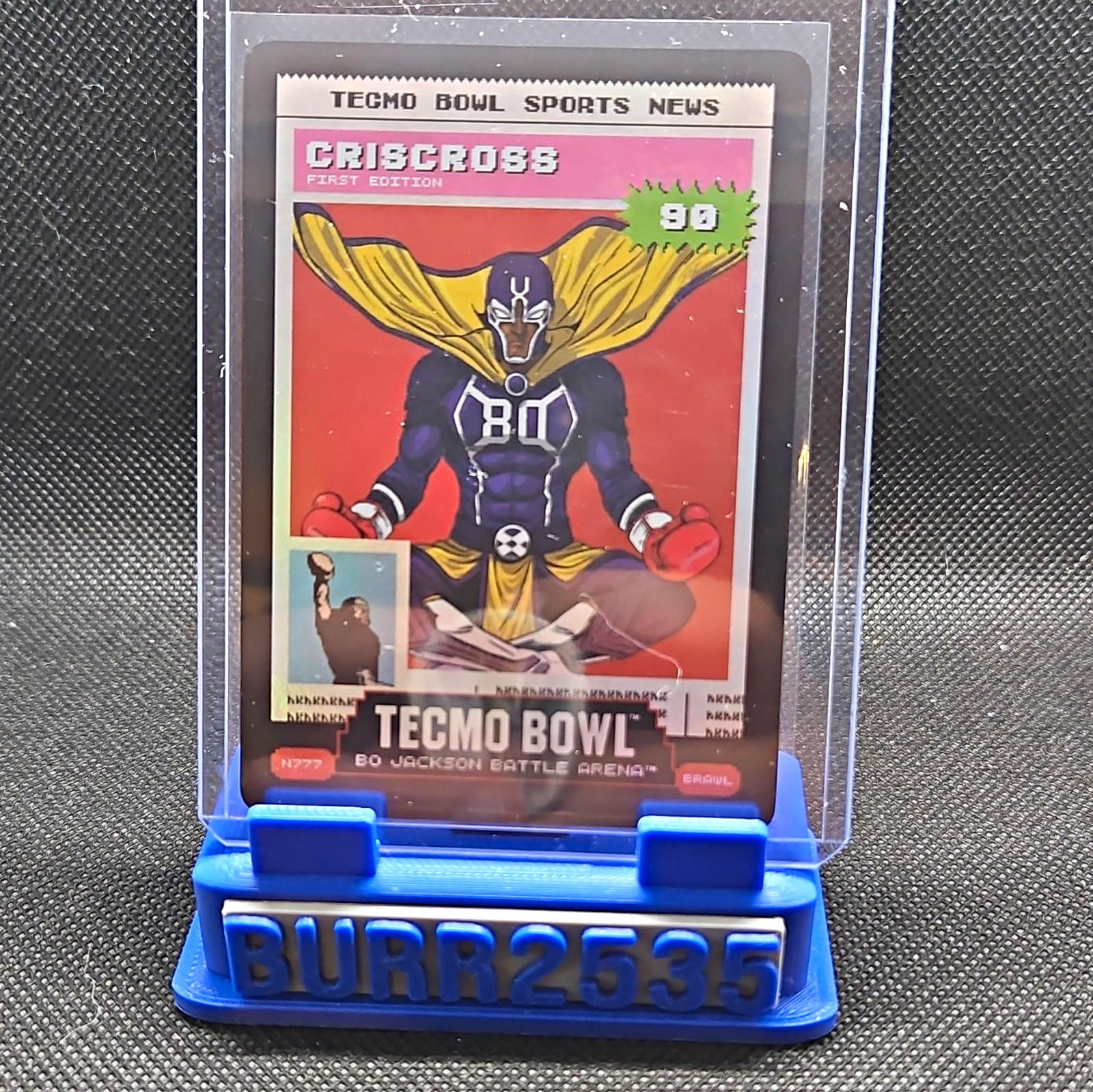 HitP Tecmo Bowl Sports News 1st Edition Crisscross Bo Jackson #90 2020 Card
